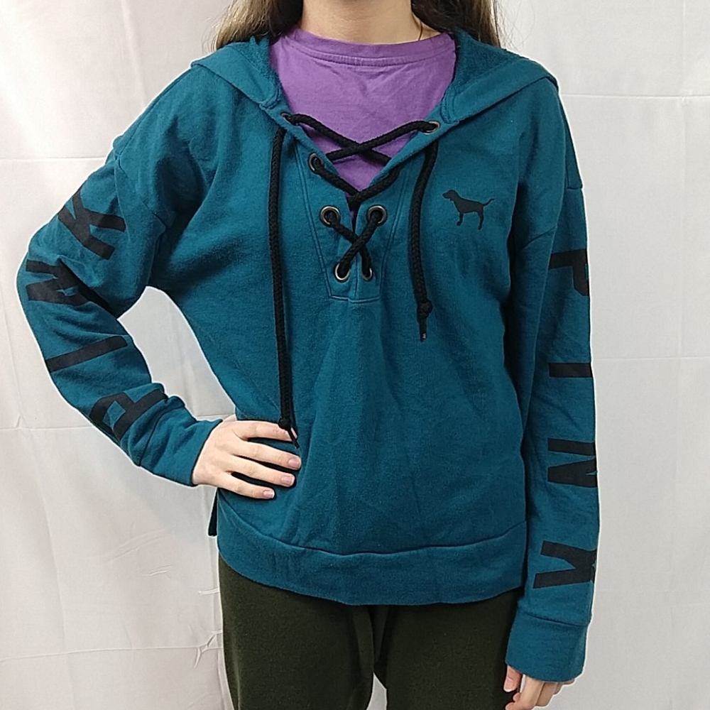 Lace up sweater